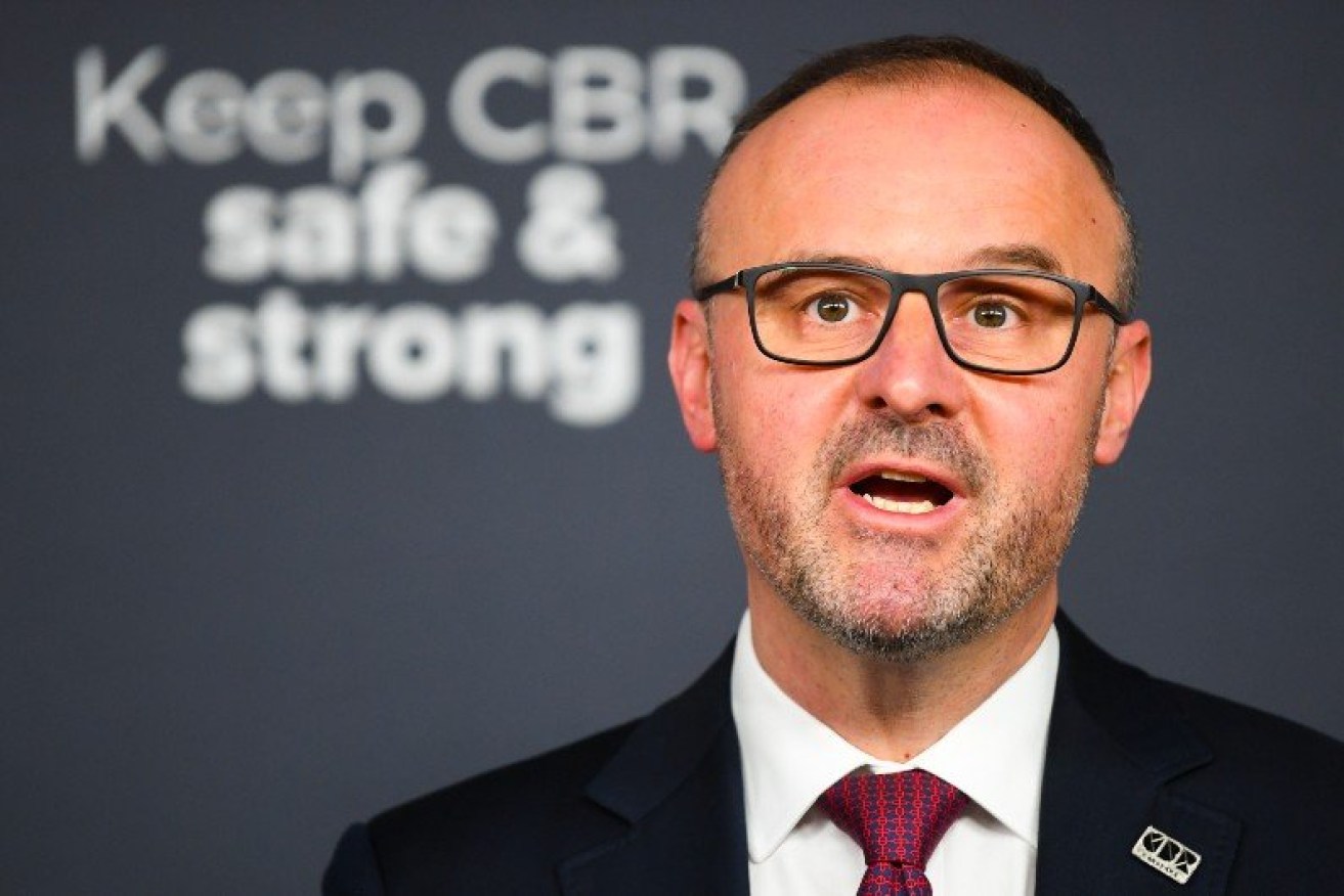 ACT Chief Minister Andrew Barr says we may require regular booster shots of the coronavirus vaccine 'for the rest of our lives'. (Photo: AAP).
