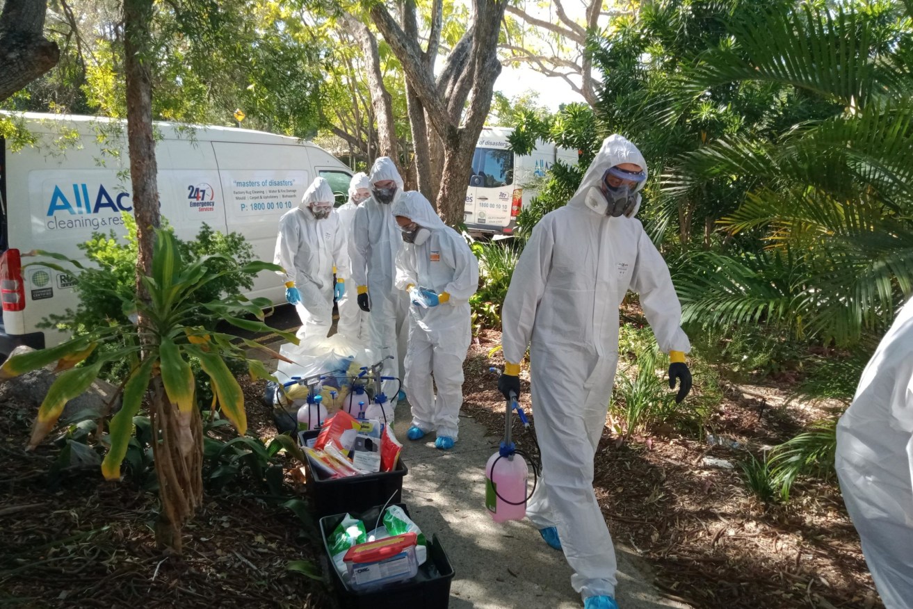 Cleaners were sent into Indooroopilly State High School on Friday but already another four schools are affected by the Delta outbreak. (Facebook)
