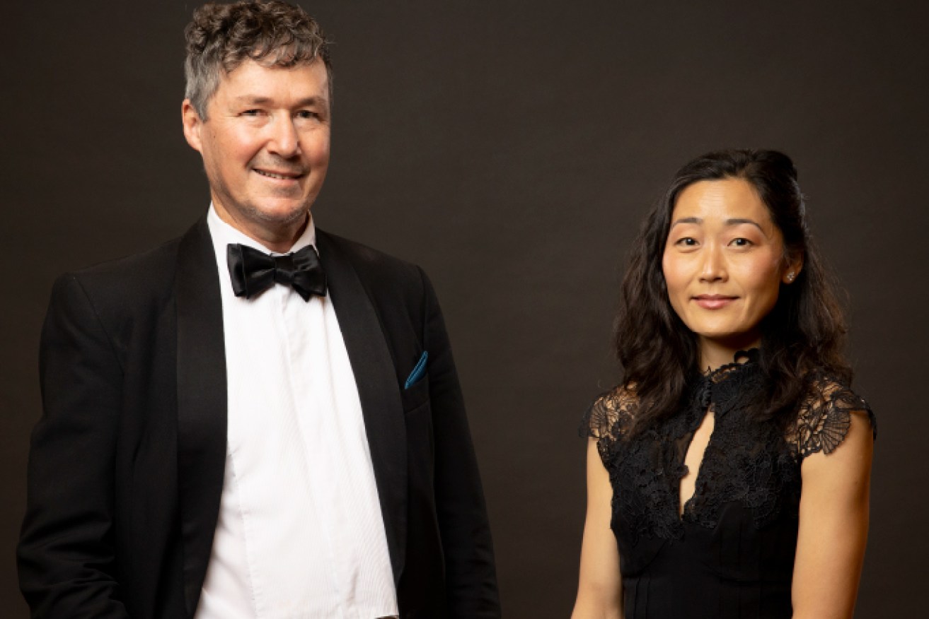 Queensland Symphony Orchestra's Concertmasters Warwick Adeney and Natsuko Yoshimoto (Image: Supplied)