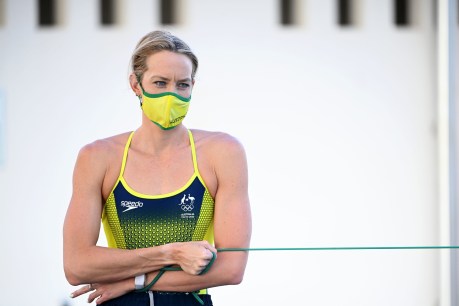 Aussie swim gold medallist in hospital with COVID-19