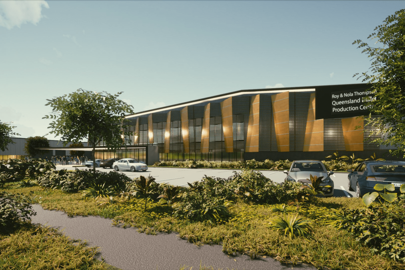 Rendering of the Roy and Nola Thompson Production Centre (Image: Supplied)