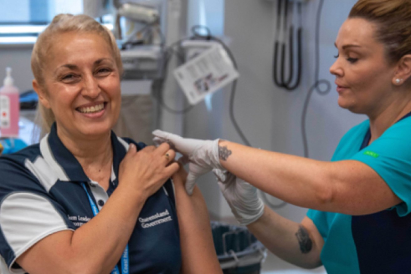 A survey has found that most Australians believe those who are vaccinated should get special access (Image: Brisbane North Health)
