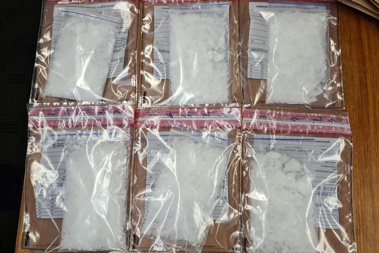 Australia are among the world's biggest users of crystal methamphetamine, or Ice. (AAP Image/Supplied by Tasmania Police) 