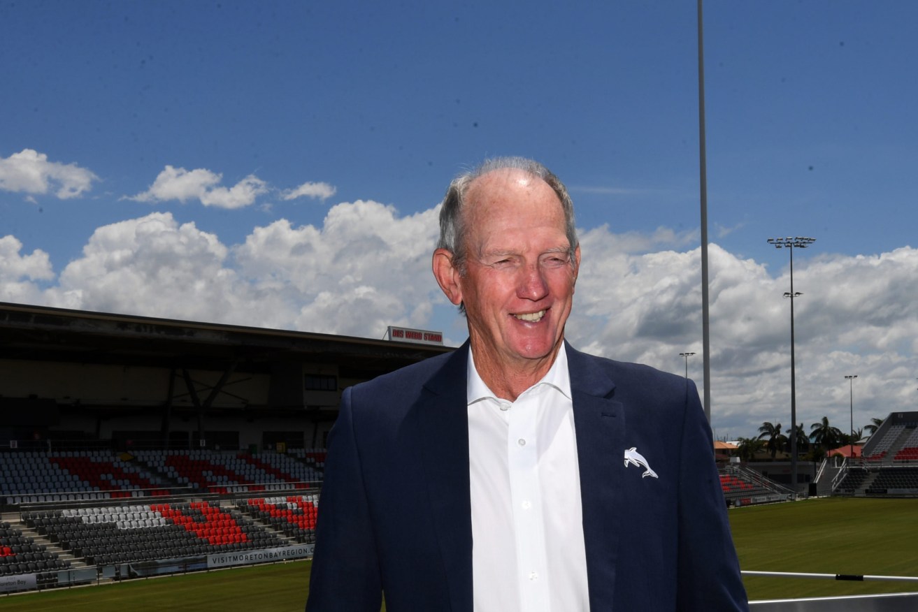 Wayne Bennett will be the inaugural coach of the Dolphins ahead of their NRL debut in 2023. (AAP Image/Darren England)