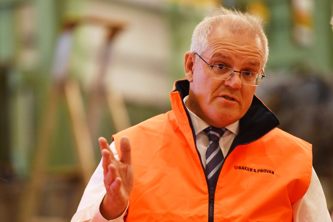 Prime Minister Scott Morrison wants to be seen as the "can-do capitalist" in the upcoming election campaign. (AAP Image/Dean Lewins)