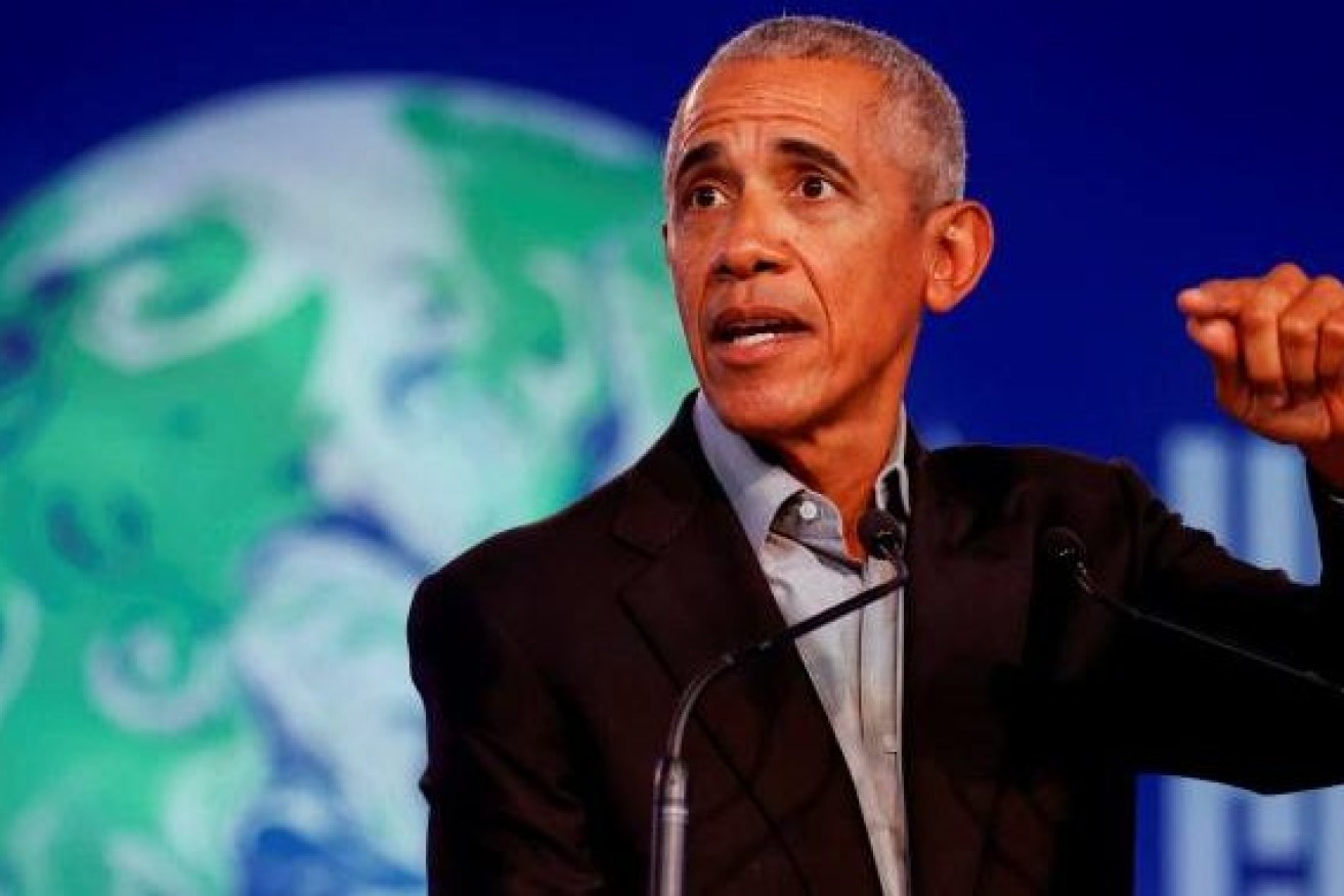 Former US President Barack Obama has advised the world's youth to "stay angry" over climate change. Photo: Reuters