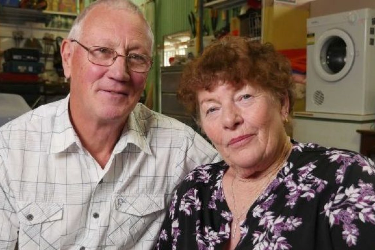 Bill and Margaret Spedding have had to move homes several times since Bill was wrongly accused. Photo: ABC/Four Corners