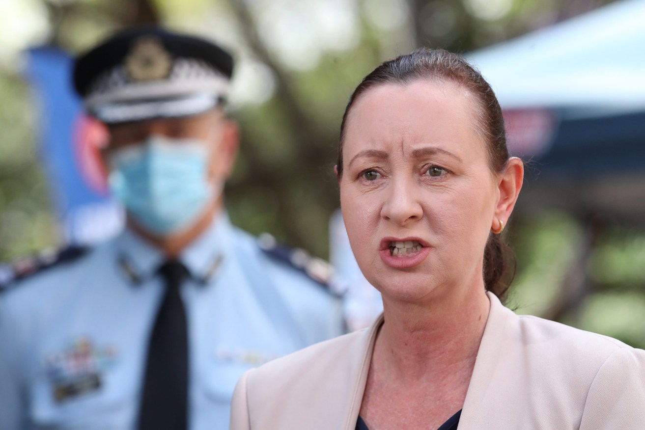 Queensland Health Minister Yvette D'Ath has been accused of rushing to loosen Covid restrictions. (AAP Image/Jono Searle) 