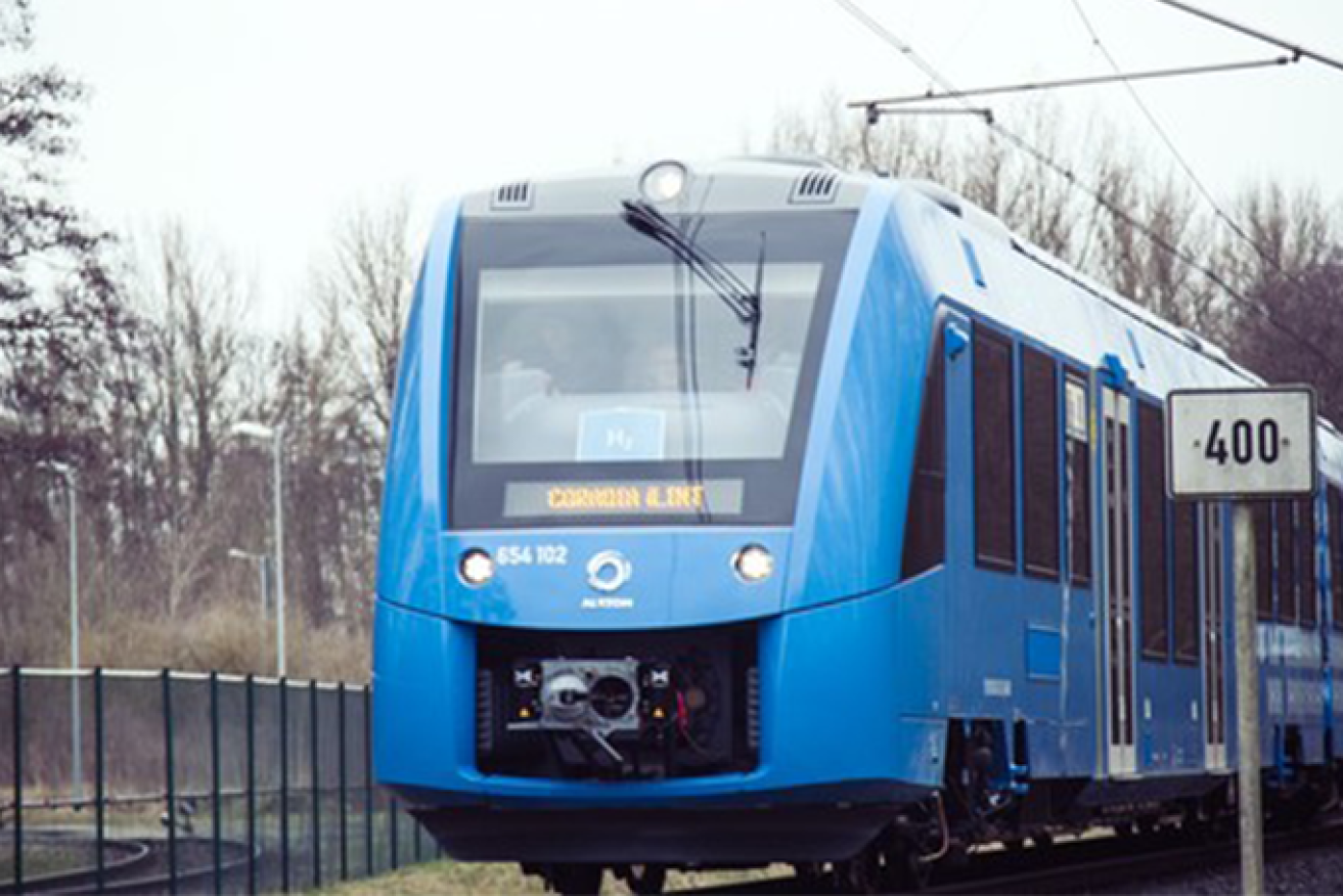 The hydrogen train built by Alstom. 