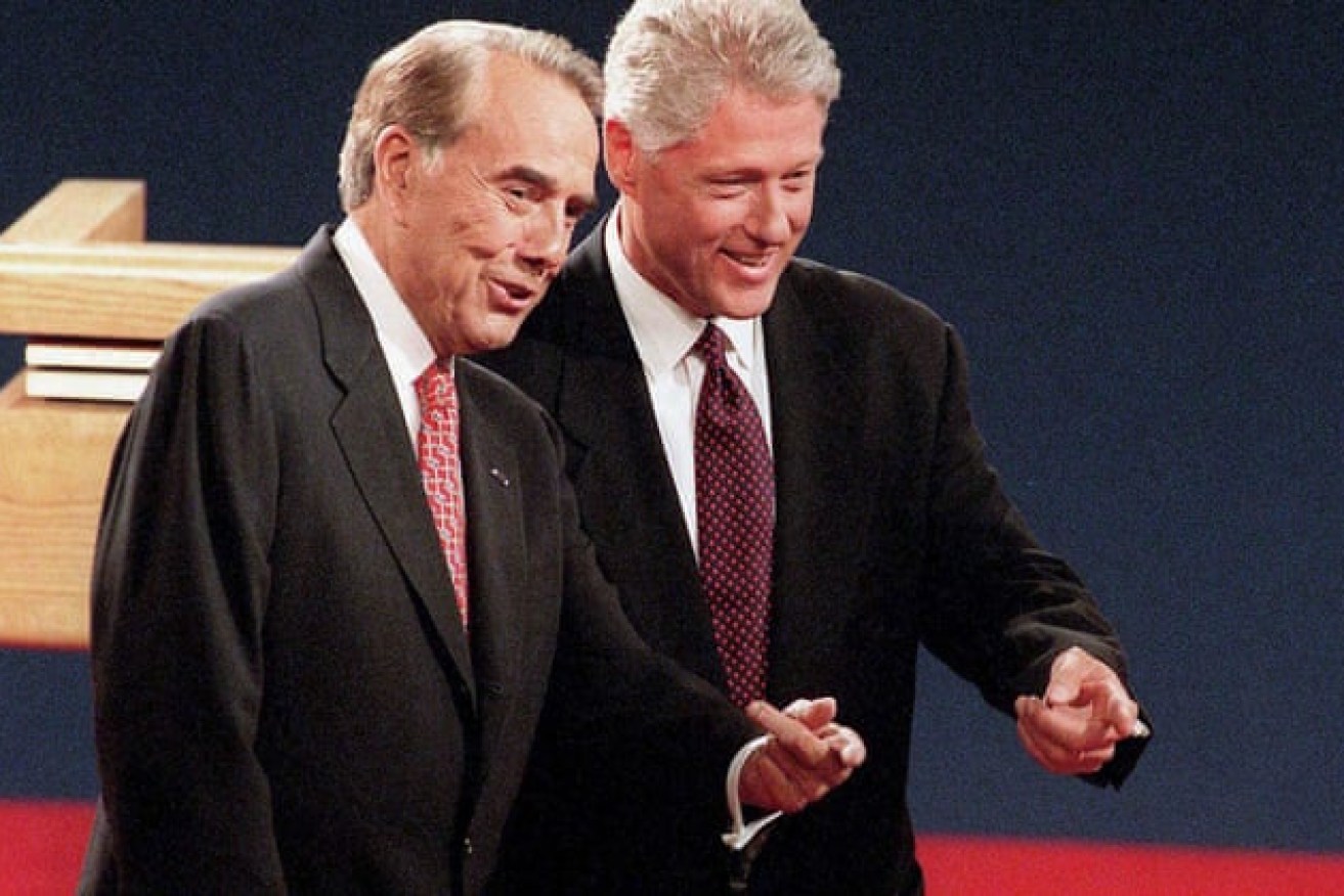 Bob Dole challenged Bill Clinton for the US Presidency in 1996 (File image).