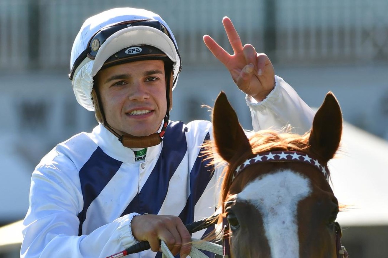 Prominent jockey Chris Caserta is missing feared drowned after a late-night beach swim on the Gold Coast (AAP image).