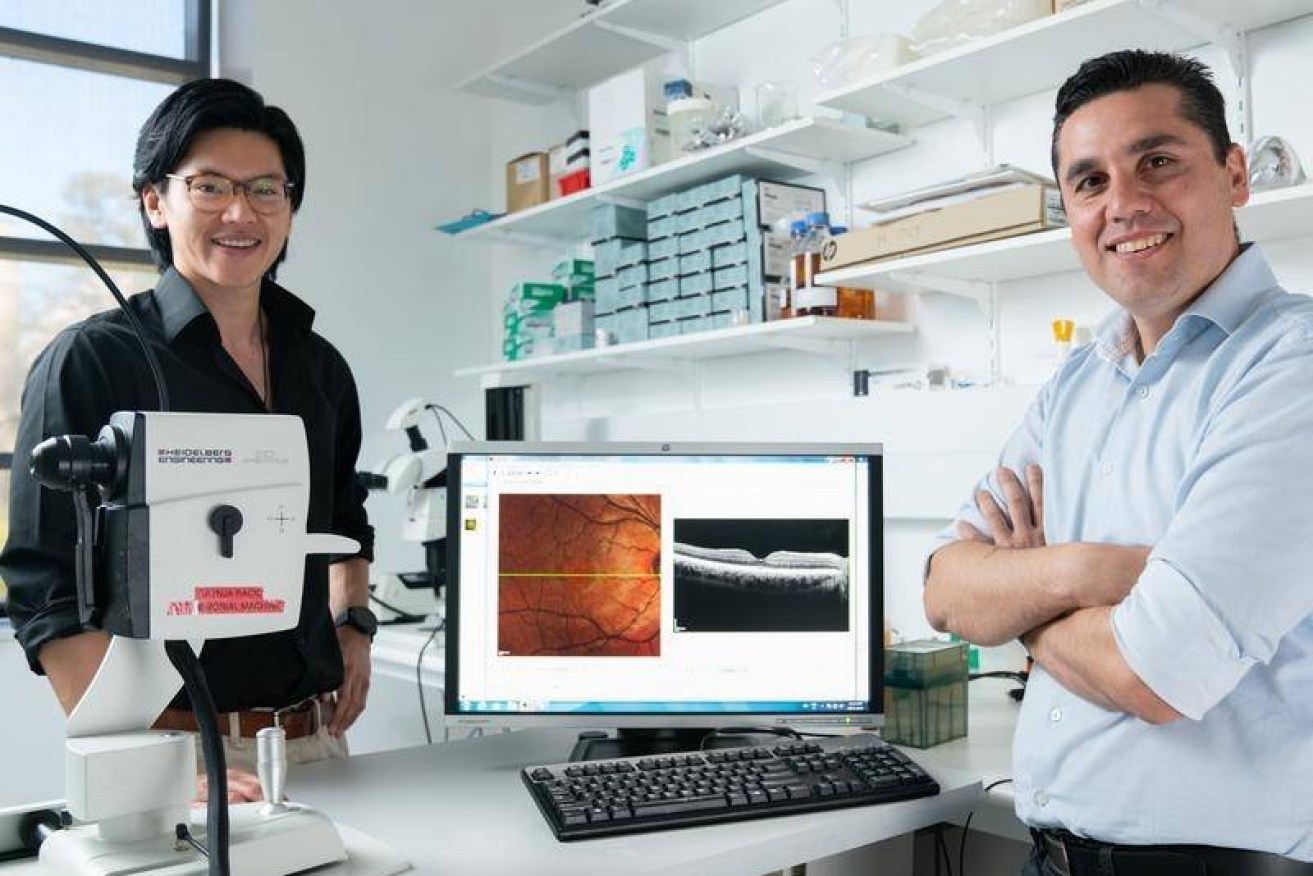 Joshua Chu-Tan (left) and Riccardo Natoli hope to harness signals sent to the brain after exercise. (Image Supplied)