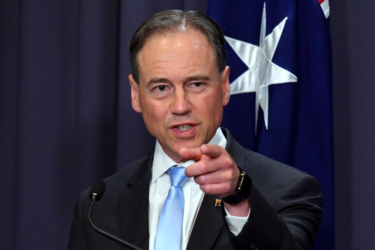 Minister for Health Greg Hunt says Omicron infections have peaked in several southern states (AAP Image/Mick Tsikas) 