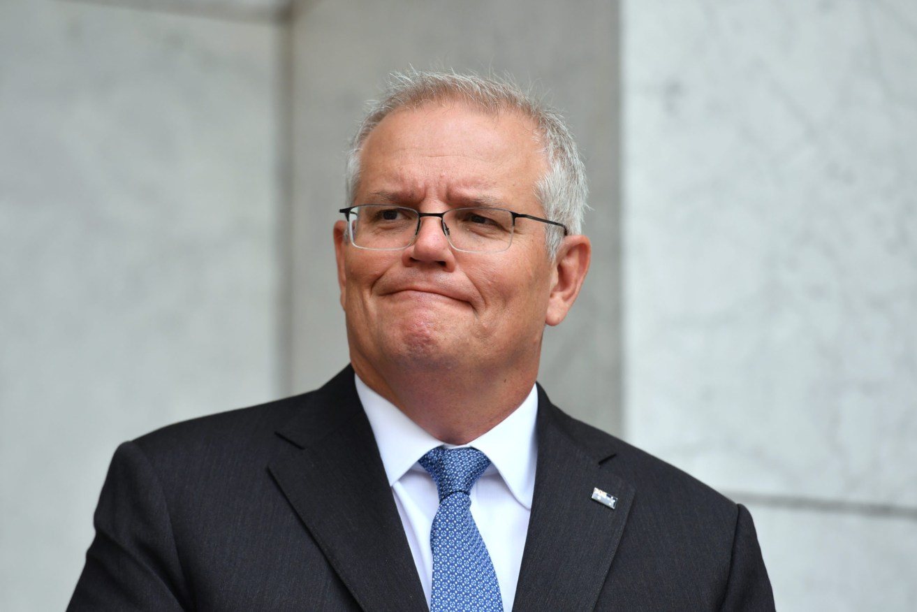 Prime Minister Scott Morrison says Labor would not support his proposal for an integrity commission. (AAP Image/Mick Tsikas)