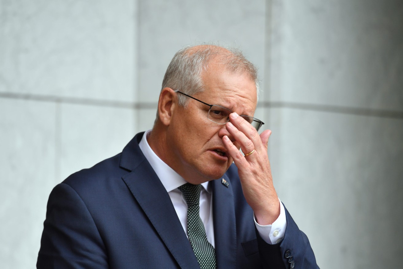 Prime Minister Scott Morrisonsays there is no need for a royal commission into the nation's Covid response. (AAP Image/Mick Tsikas) 