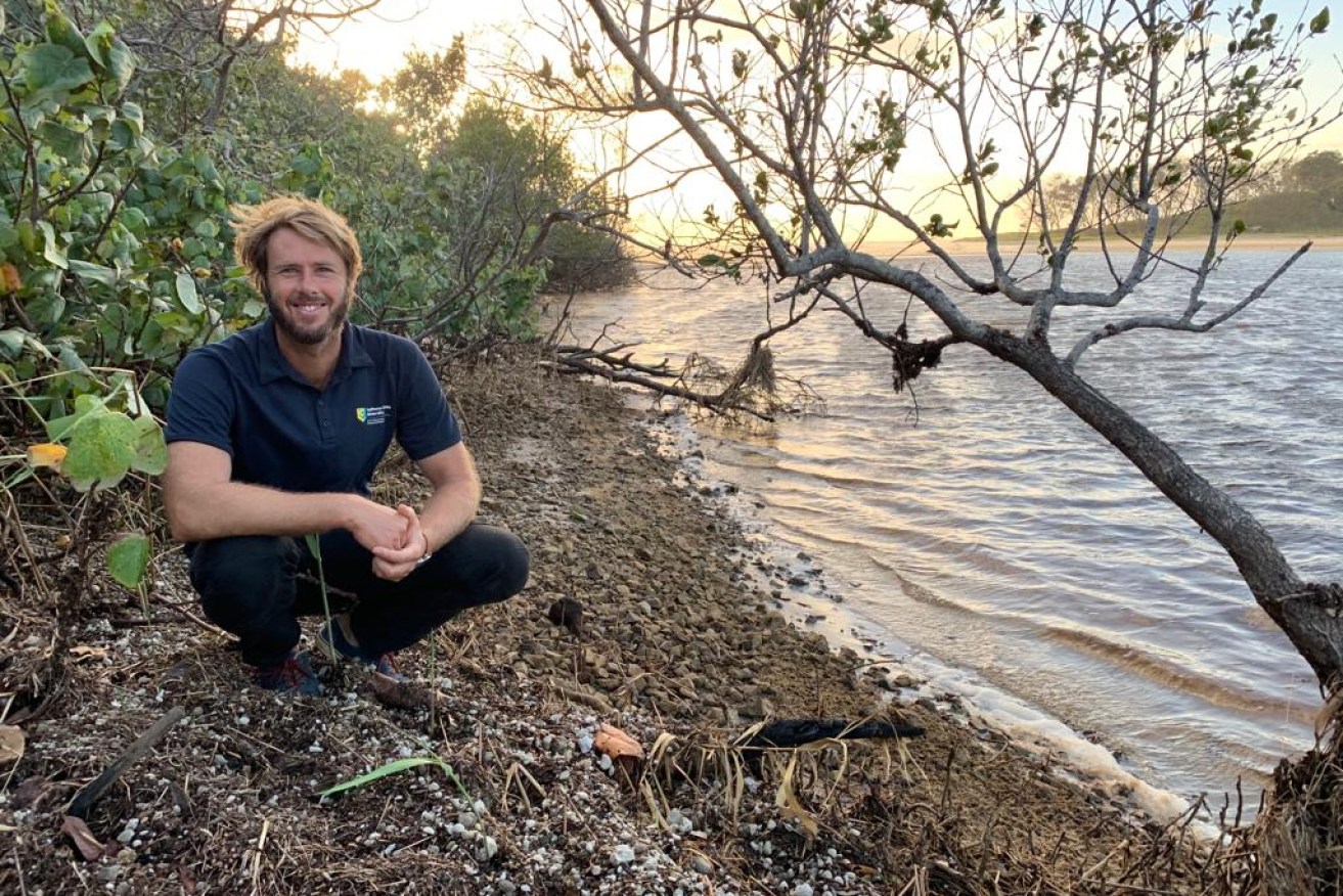Southern Cross University's Dr James Sippo is one of a band of scientists who have helped design a blue carbon 'calculator' to help farmers get paid for use of coastal land. (Image: Supplied, USQ).