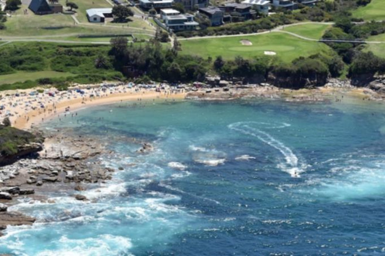Little Bay Beach in Sydney, where a monster shark fatally attacked a swimmer Wednesday - the first death at a Sydney beach for almost 60 years.. (Image: AAP)