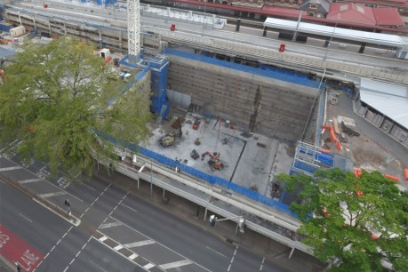 Hole lotta digging: Roma Street’s underground rail project takes shape