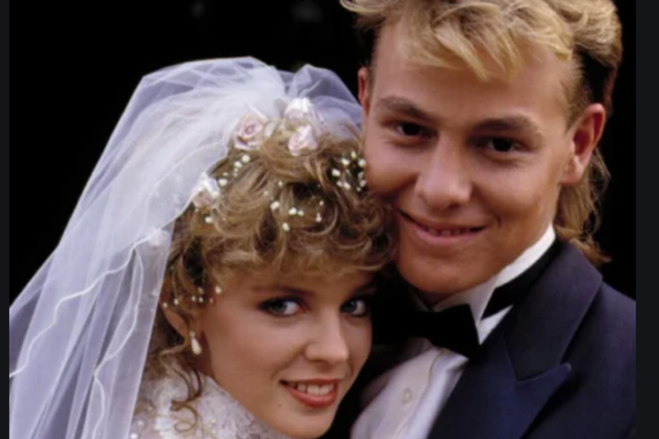 Kylie Minogue and Jason Donovan in the early days of Neighbours, which will close after 30 years. (File image)