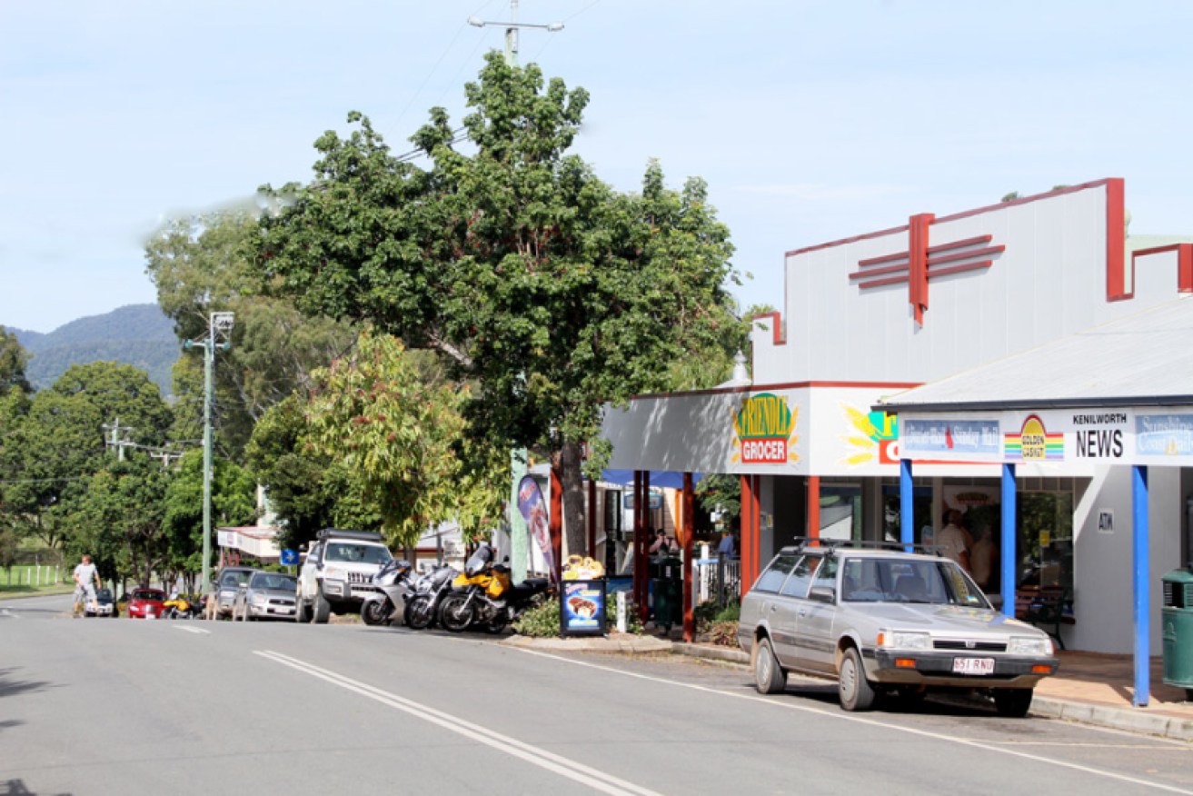 The main street of Kenilworth like so many of Australia's blessedly small towns. (Image: Aussie Towns)