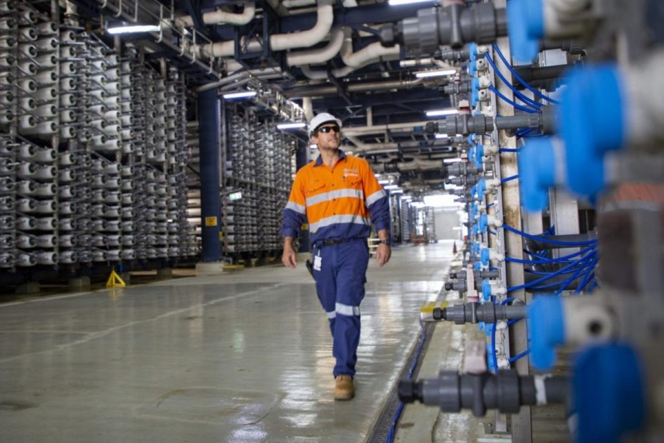 Queensland's existing desalination plant on the Gold Coast. 