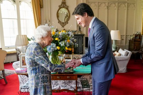 Face-to-face: Queen emerges from shadows for one-on-one meeting with Canadian PM