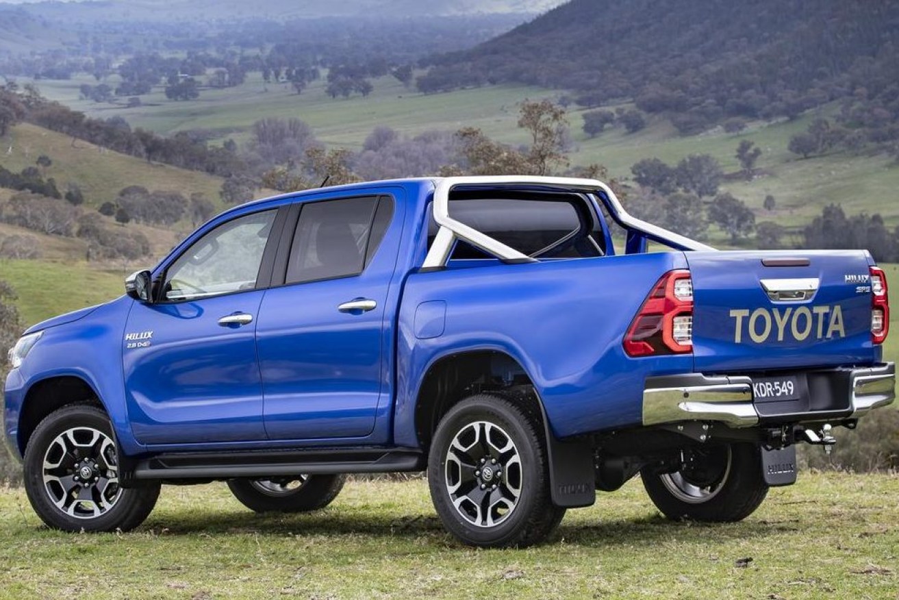 Toyota's popular HiLux ute has retained its spot as the nation's favourite car. (Image supplied)