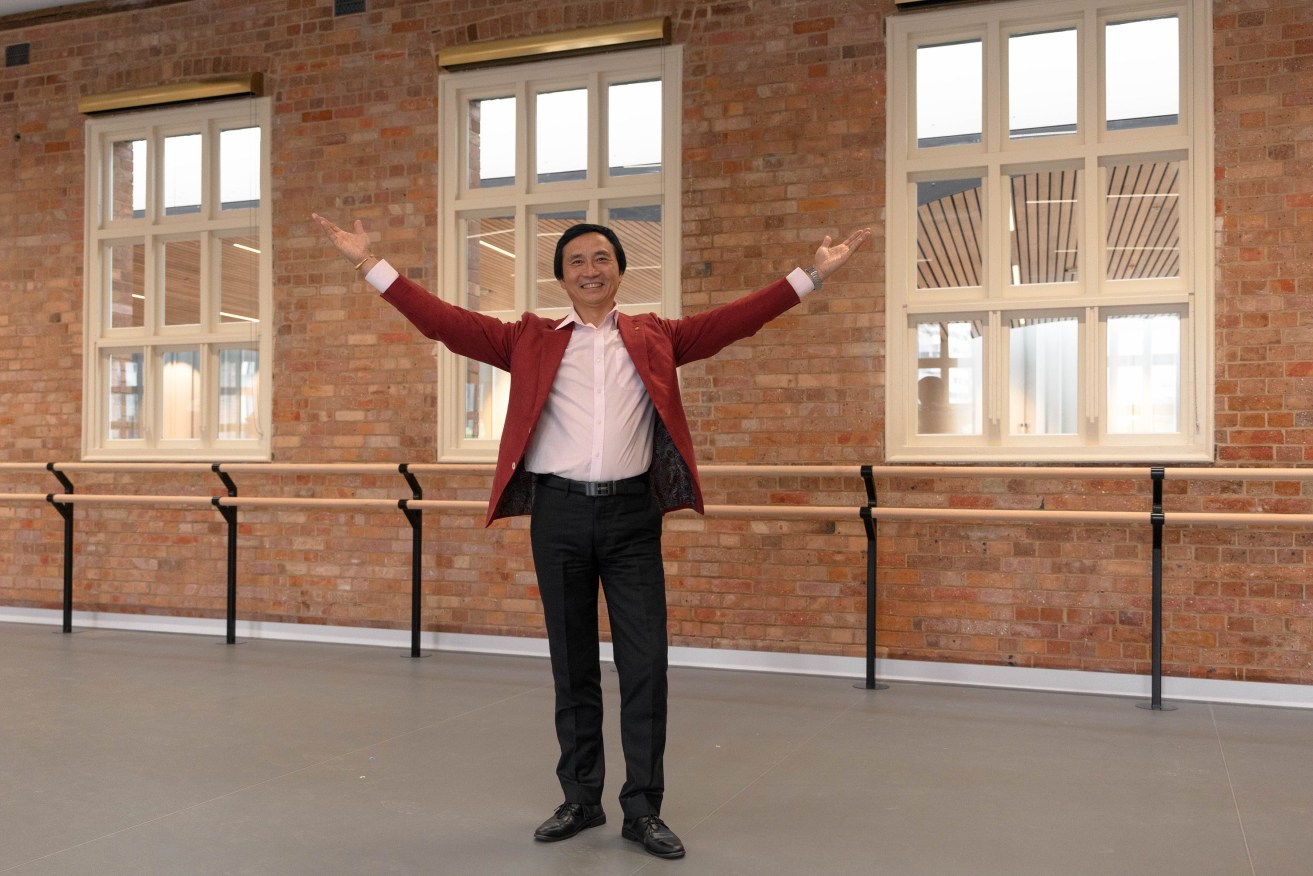 Li Cunxin inside the refurbished Queensland Ballet HQ, the Thomas Dixon Centre in West End. (Image, Supplied)