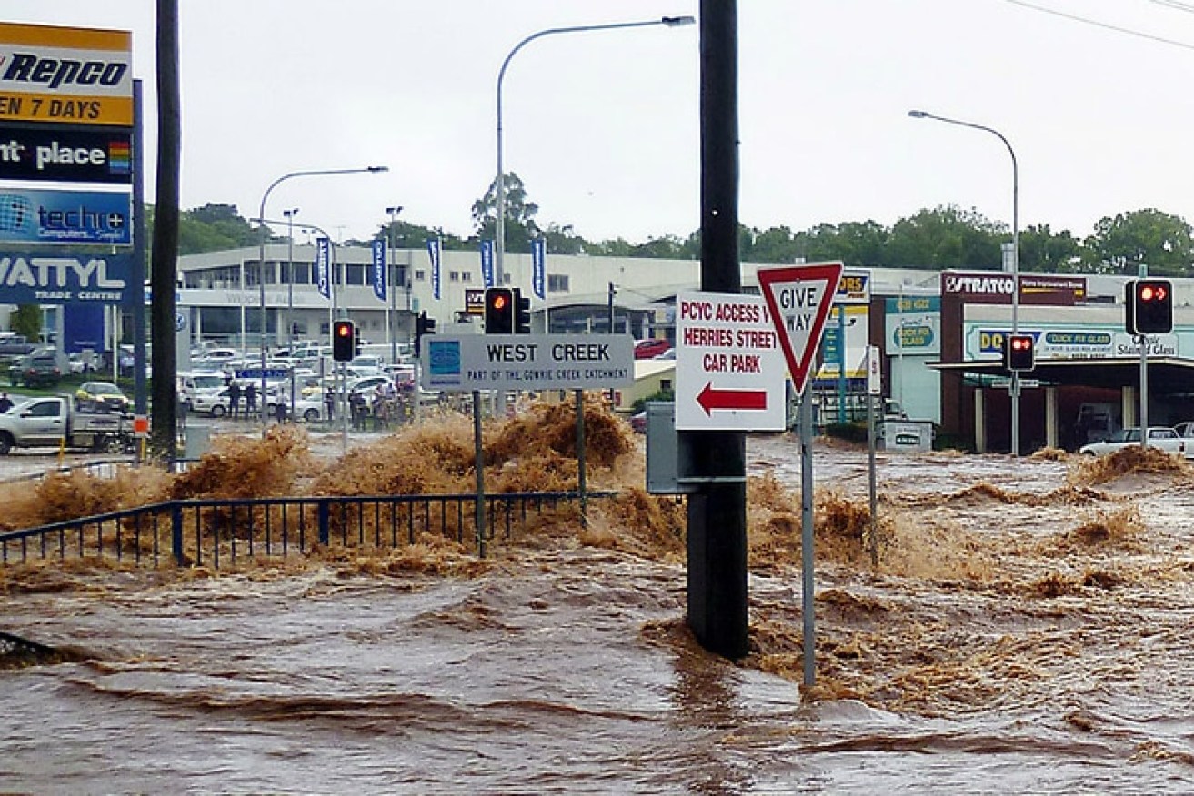 Business has been devastated by the floods (photo: SBS)