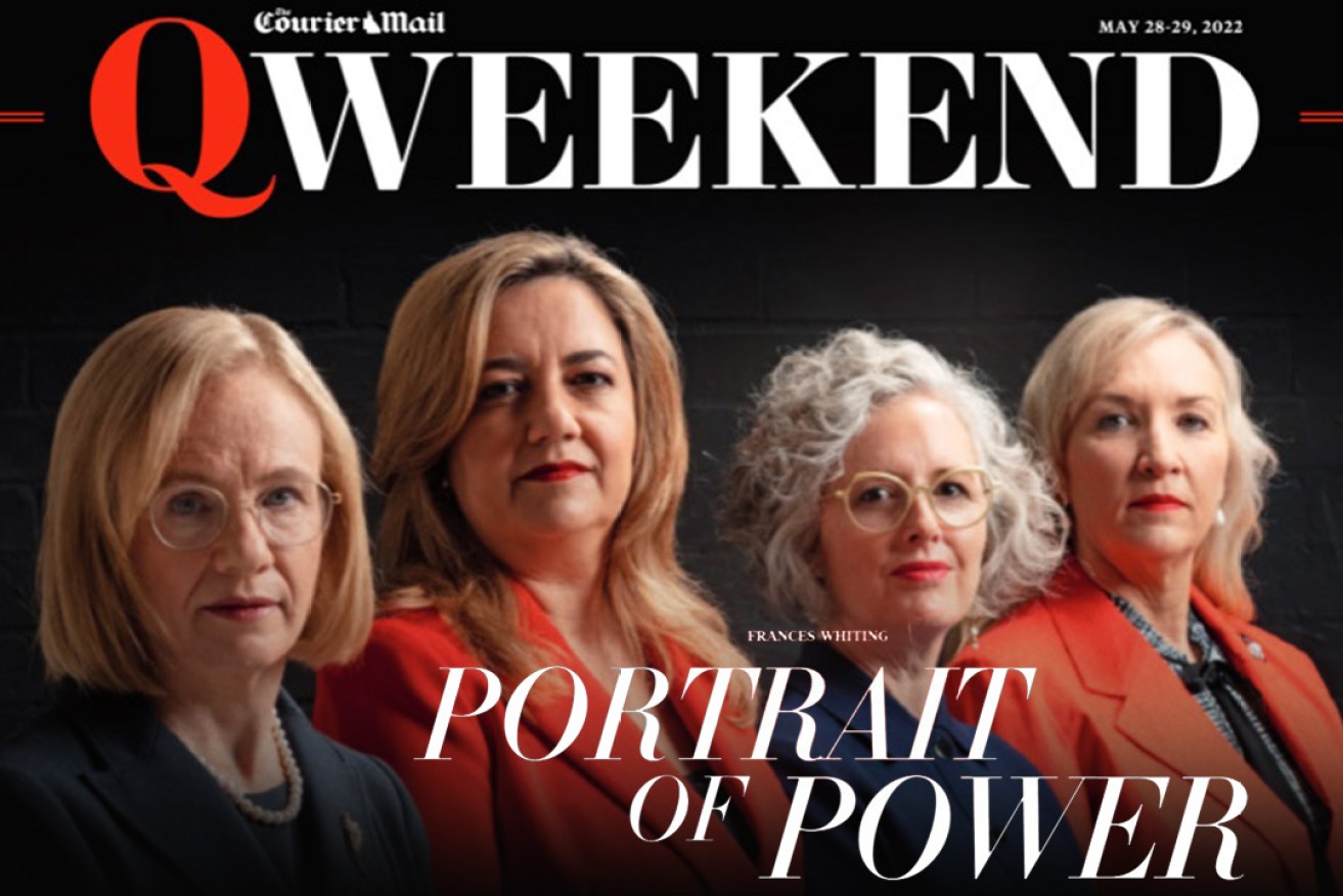 The cover of The Courier-Mail’s Weekend magazine last Saturday