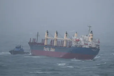 Stricken ship ‘under control’ after battle to avoid running aground