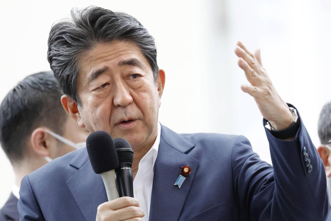 Former Japanese Prime Minister Shinzo Abe who was assassinated earlier this year.