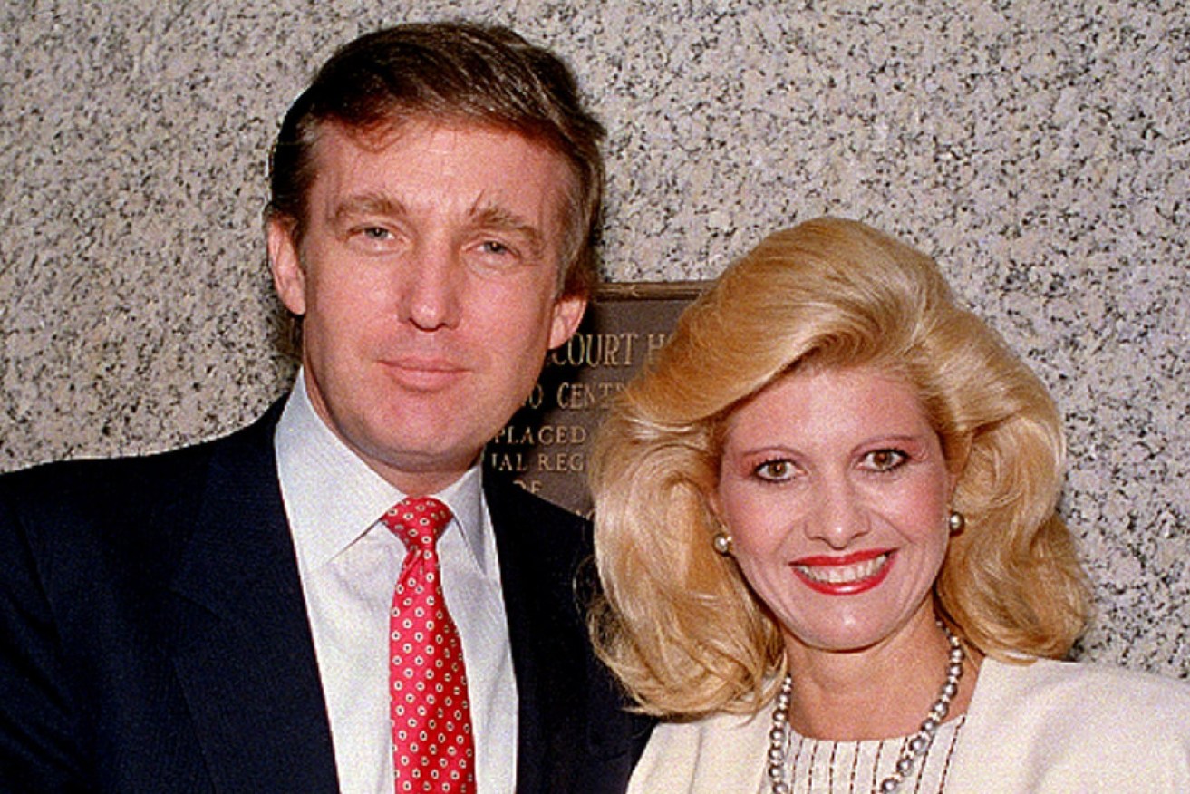 Ivana Trump pictured with her then husband Donald Trump in New York in 1988. (AP photo)