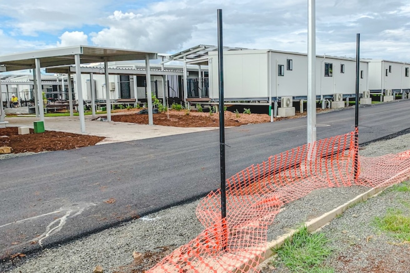 Vacant homes at the Wellcamp quarantine centre near Toowoomba. It will be closed down after only 160 days of operation. 
(ABC image).