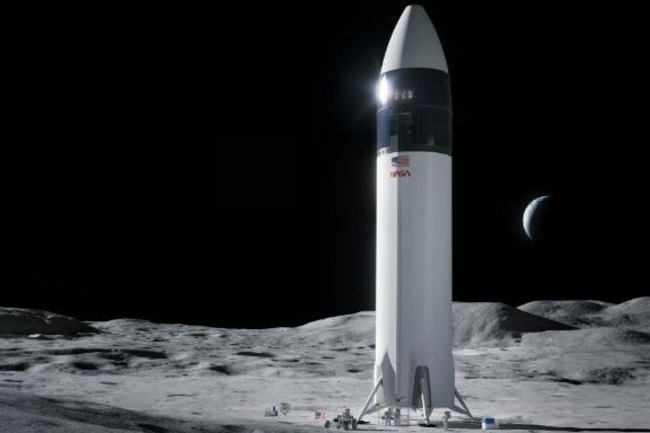 The SpaceX rocket will play a part in NASA's return to the Moon for the first time in 50 years. (Image: Supplied)