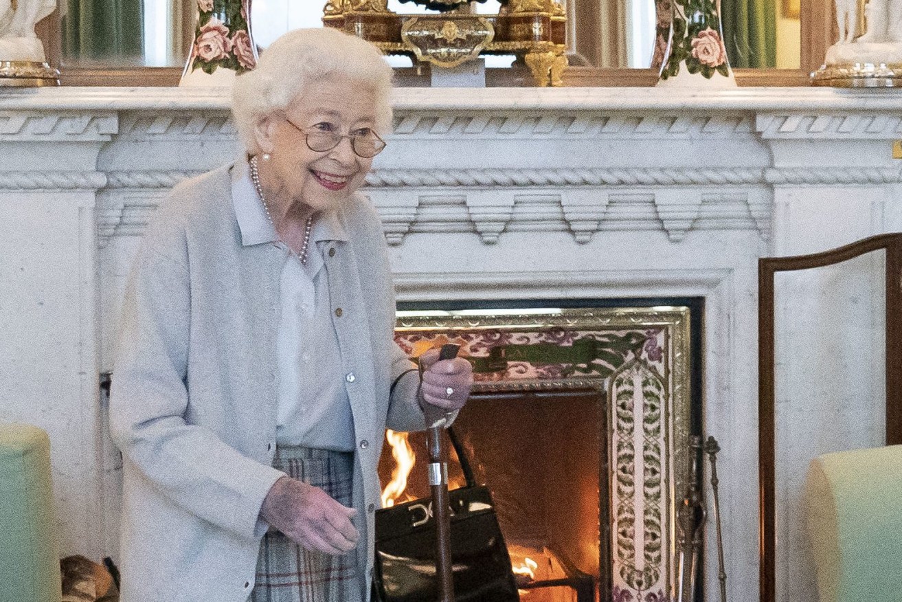 Britain's Queen Elizabeth II waits in the Drawing Room before receiving Liz Truss for an audience at Balmoral, where Truss was be invited to become Prime Minister and form a new government, in Aberdeenshire, Scotland, Tuesday, Sept. 6, 2022. (Jane Barlow/Pool Photo via AP)