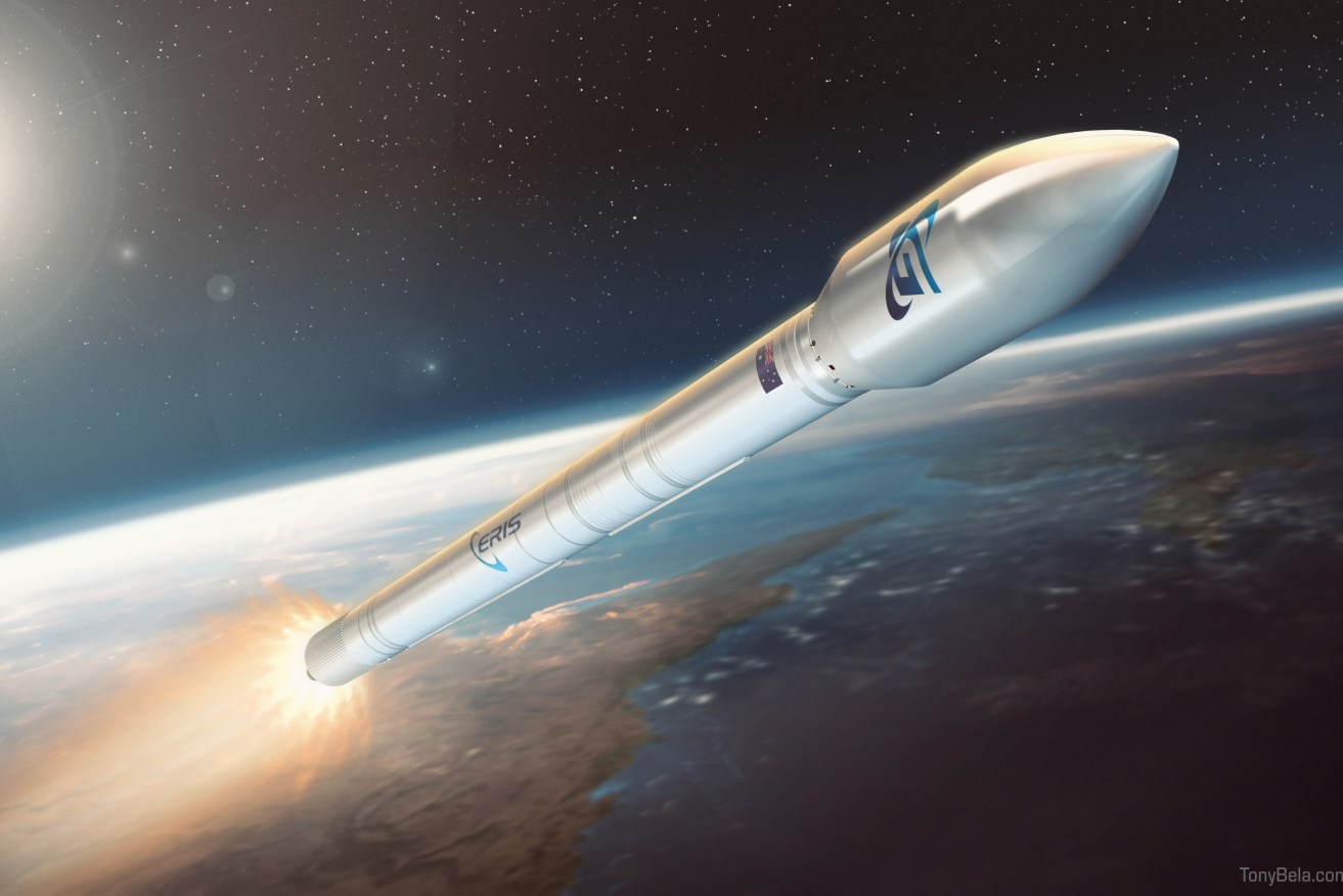 An artist's impression of the Gilmour rocket