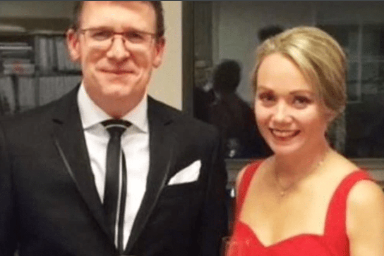Former Liberal minister Allan Tudge and his ex-staffer Rachelle Miller, with whom he had a consensual relationship. (ABC Image)