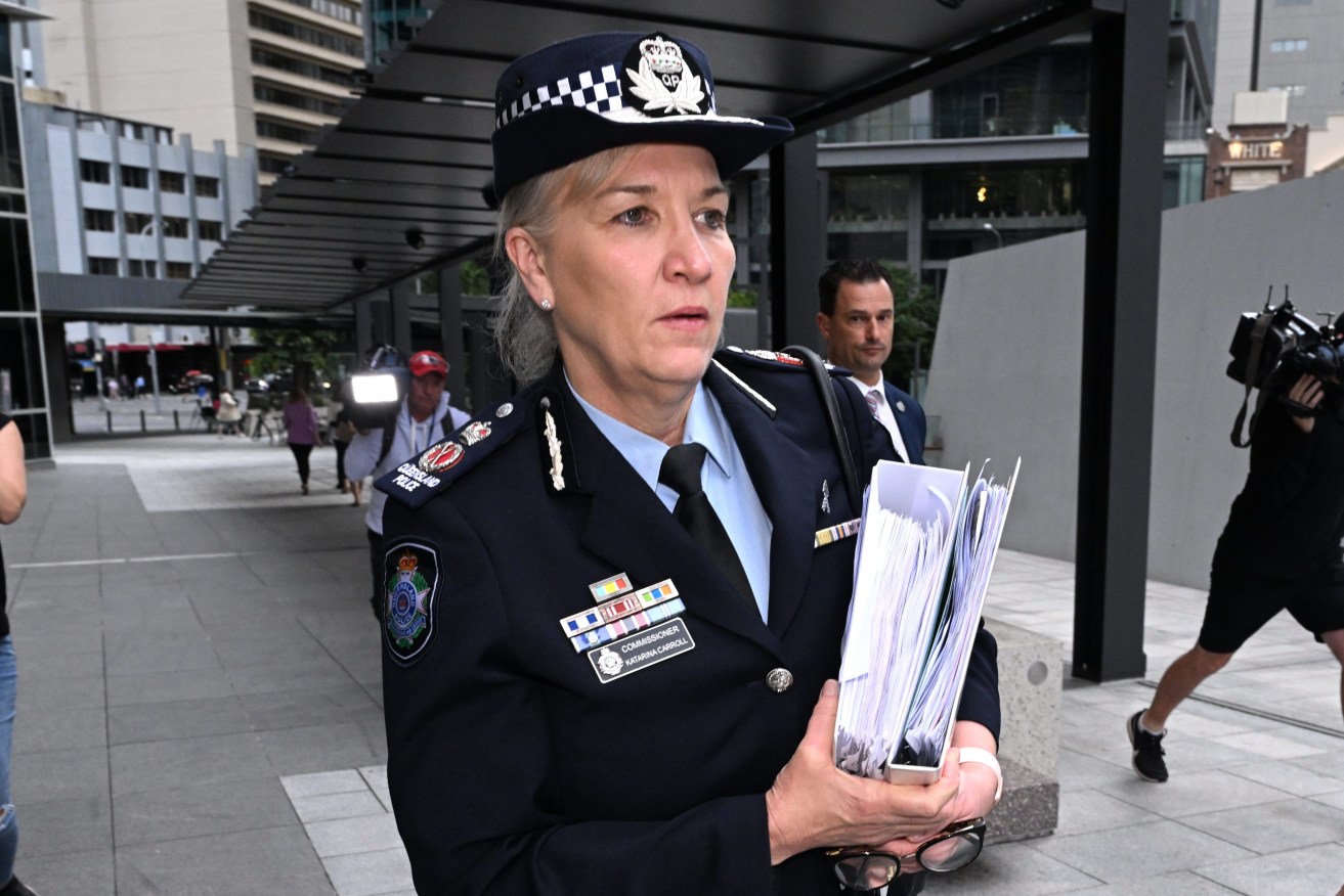 Queensland Police Commissioner Katarina Carroll. (AAP Image/Darren England) 