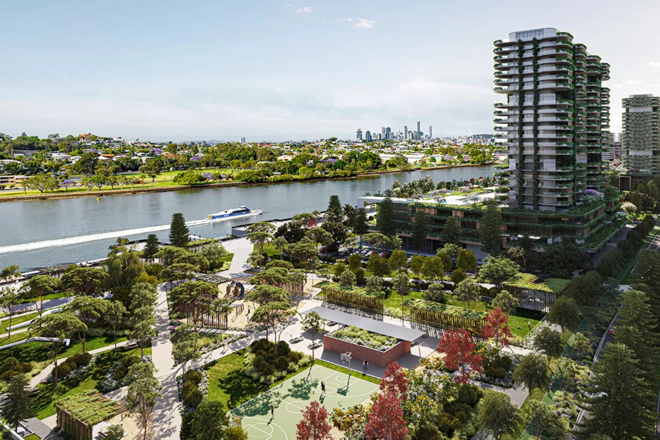 The potential of the 304 hectare wedge of land bounded by the Brisbane River and the Kingsford Smith Drive has exercised property developers, urban planners and politicians for decades. (Image: Queensland Government)