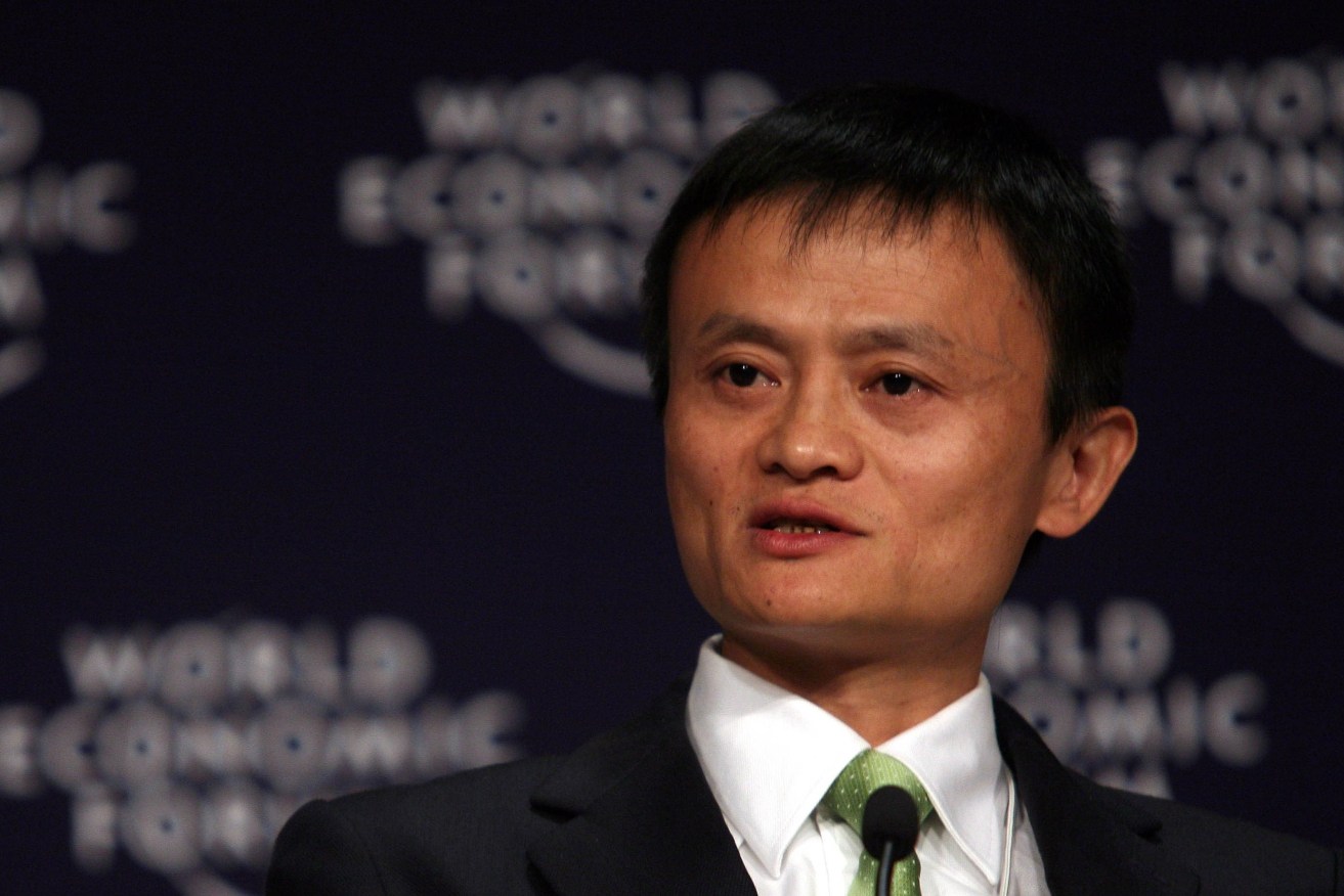 Jack Ma, founder of Alibaba Group, and his family have slipped down the ranks of China's richest to  No. 9. (Image: Natalie Behring/World Economic Forum)