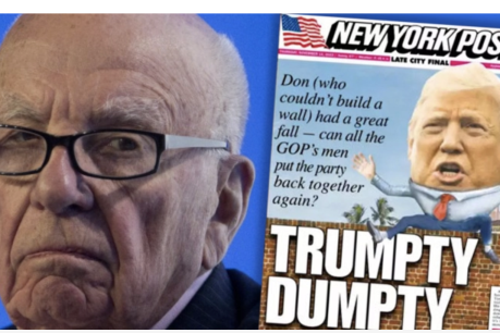 In a battle of egos, we may never have seen anything quite like Rupert Murdoch v Donald Trump