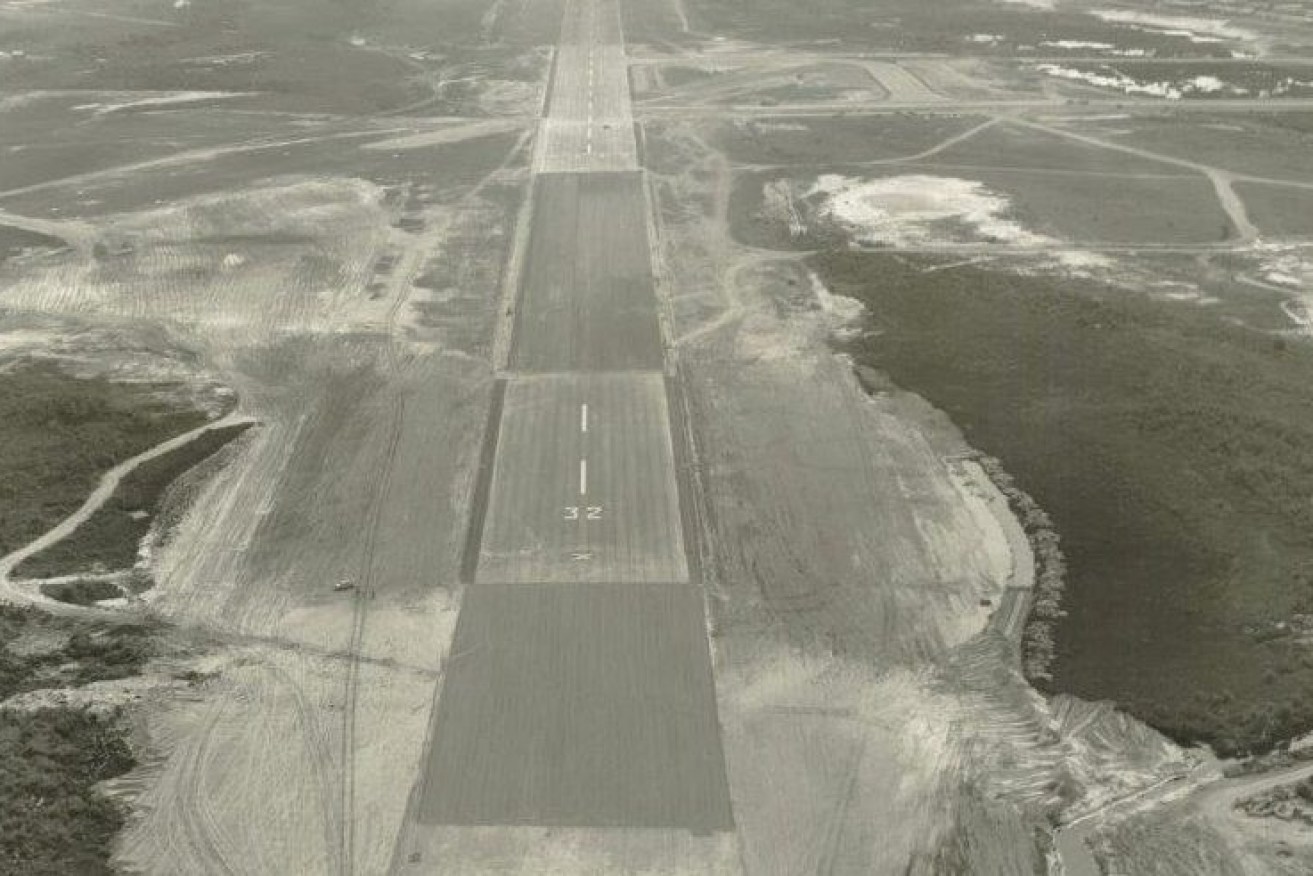The original Gold Coast Airport shown in this image from the 1930s. (Pic: Supplied)