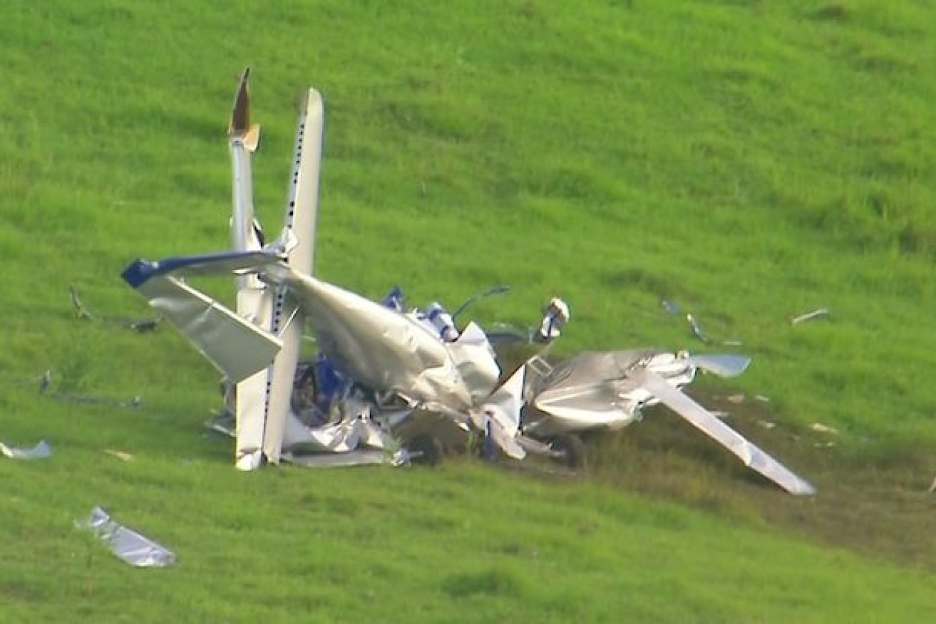 The aircraft crashed near Kybong in the Gympie region.(ABC News)