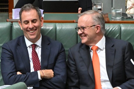 Why are these men smiling? A year in office and 333,000 more Aussies have a job