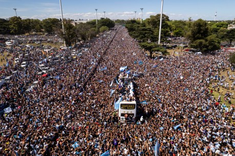 Airlift the only way out as millions turn up to cheer Messi’s magnificent men