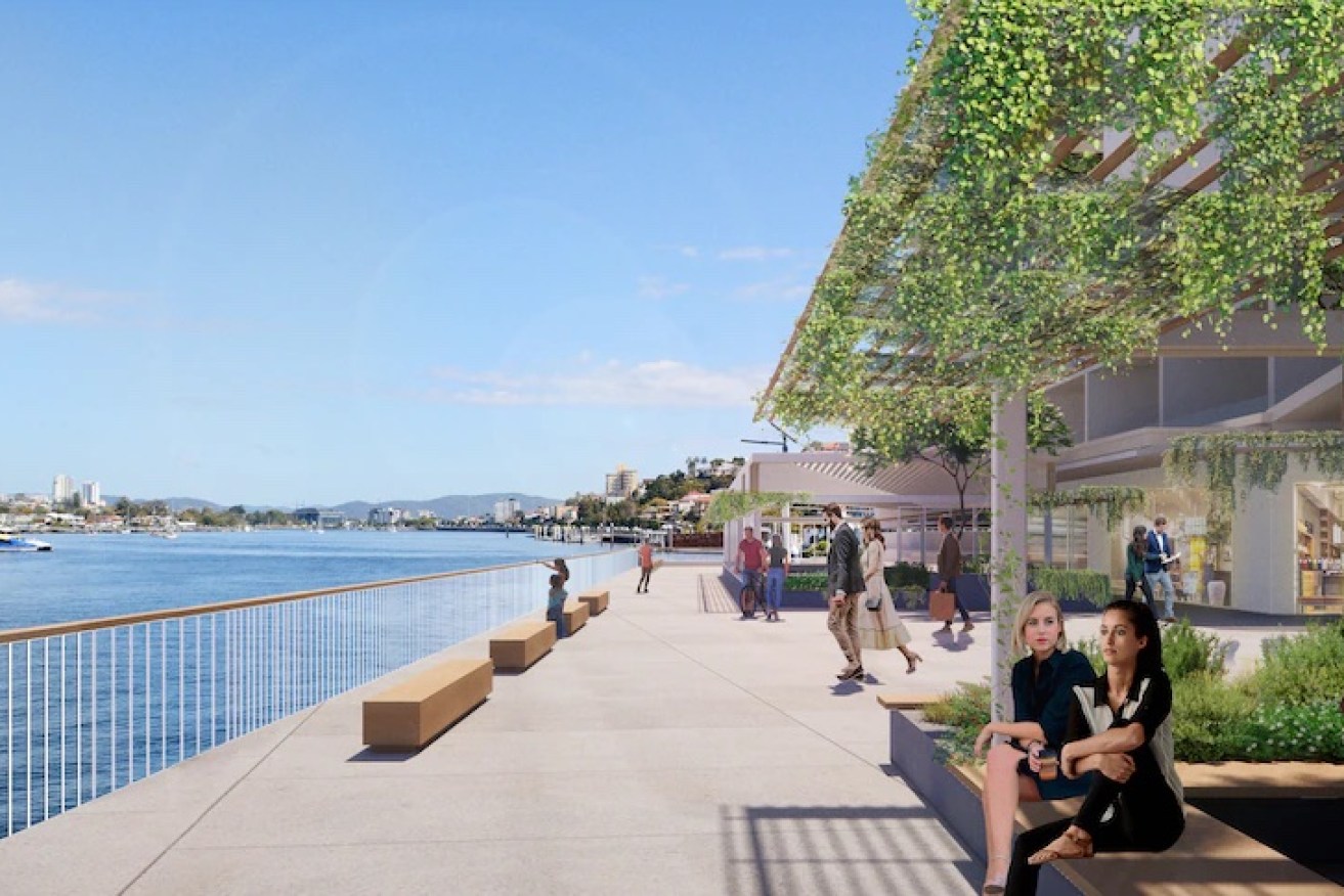 An artist's impression of the redeveloped Portside Wharf precinct. (Image: Supplied)