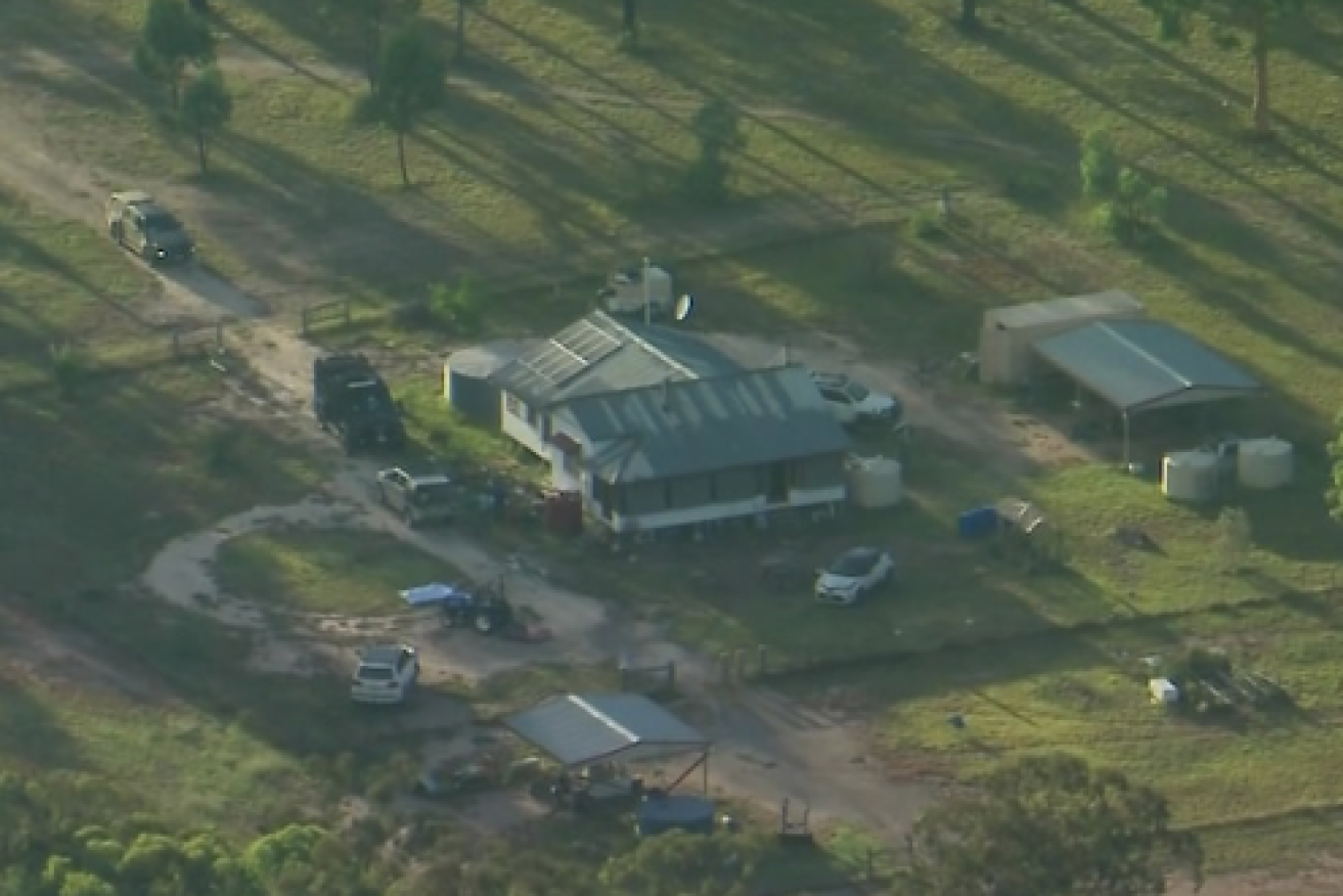 The remote, off-the-grid house which became the scene of a slaughter this week when four police officers, and an innocent local resident, were ambushed and gunned down. (ABC image).