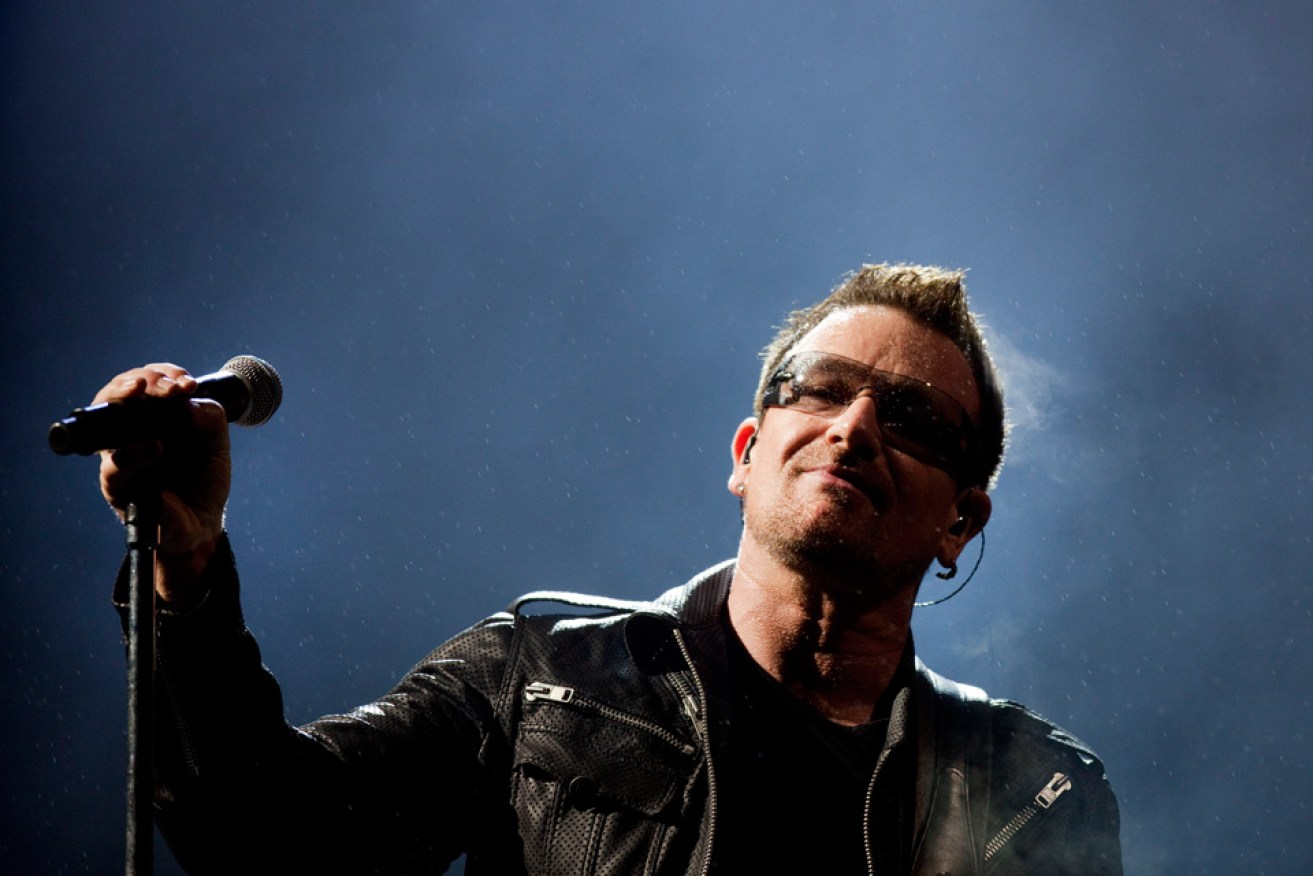 Singer Bono of U2 has his own thoughts about our changing society . (file image)