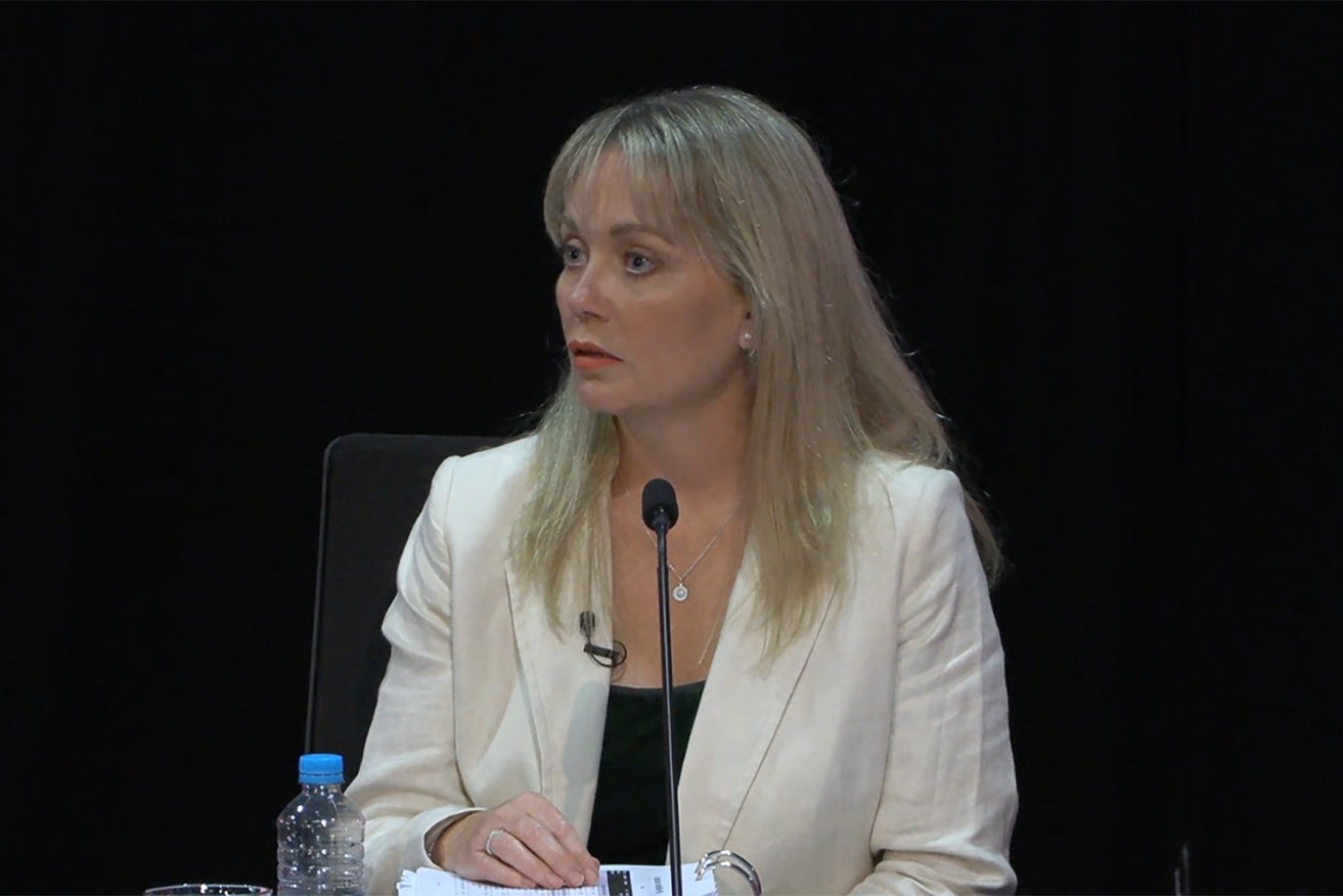 Rachelle Miller, former senior media adviser to office of the minister of human services during the Royal Commission into the Robodebt Scheme. (AAP Image/Supplied by the Royal Commission into the Robodebt Scheme) 
